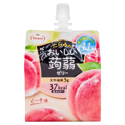 日本tarami水蜜桃香橙蒟蒻果冻