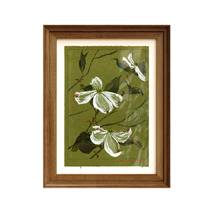 绚丽》中古风玄关柜装饰画法式复古餐边柜挂画客厅卧室壁画高级感