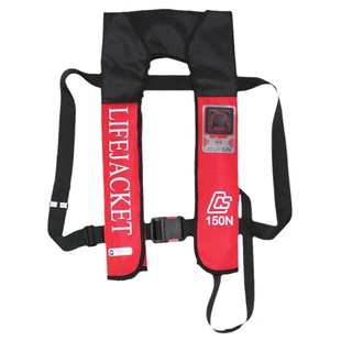 船检ccs气胀式救生衣自动充气围脖双气囊衣150N 手动单气囊救生衣