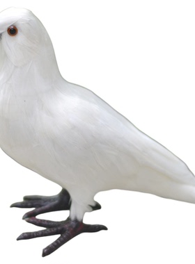 高仿真和平鸽信鸽白鸽婚庆商场创意装饰鸽子模型真实羽毛制作展翅