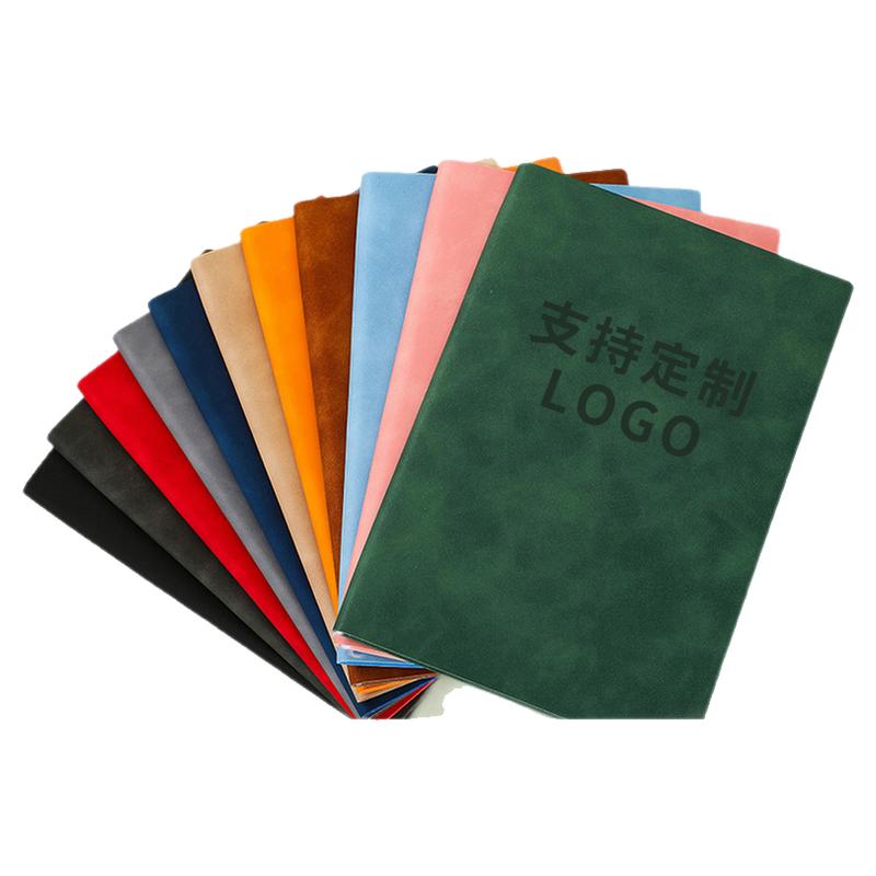 a5笔记本本子定制可印logo免费刻字印字简约软皮面会议记录本定做b5记事本商务办公企业公司封面内页订制印刷