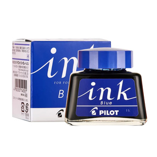 日本进口Pilot百乐INK-30非碳素墨水不堵笔黑蓝红蓝黑色笑脸/78G