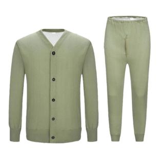 加厚卫生衣老式军绒衣户外棉绒衣绒裤保暖秋衣裤煤矿井下工地劳保