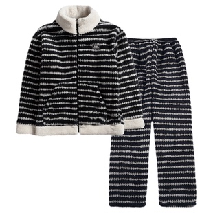 cDMP情侣珊瑚绒睡衣女款冬季加厚珊保暖男士可外穿家居服套装冬天