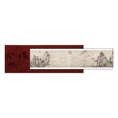 新中式千里江山客厅沙发背景挂画