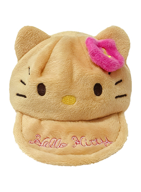 黑皮HelloKitty毛绒耳机包挂件