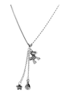 马上有钱花复古拼接卫衣项链