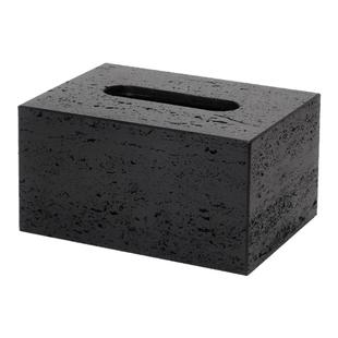 DecoTalk侘寂风洞石抽纸盒擦手纸盒北欧砂岩纸巾盒客餐厅茶几纸抽