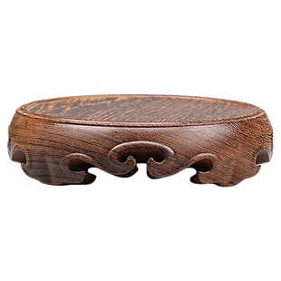 鸡翅木底座摆件佛像花瓶底座玉器木底托实木盆景摆件紫砂奇石底座