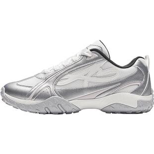 安踏雀跃丨芭蕾风银色休闲德训鞋女春季薄底T头鞋潮流百搭运动鞋