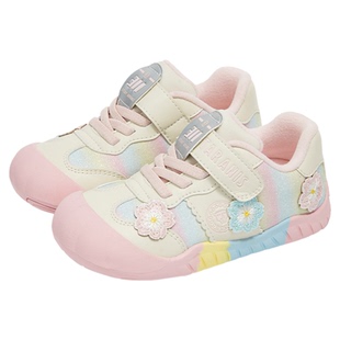 泰兰尼斯童鞋冬季新品311幼儿园鞋室内加绒女童甜美休闲入园板鞋