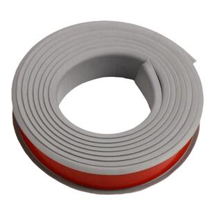 U型TPE自粘封边卡条免漆木板材橱柜圆桌家具软质带胶收口包边扣条