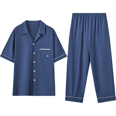 红豆男士睡衣棉莫抗菌凉感家居服