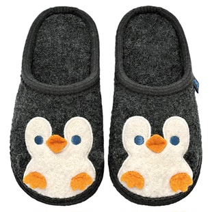 小茸2-9岁室内居家拖鞋男女宝宝儿童鞋羊毛柔软底幼儿园室内地板