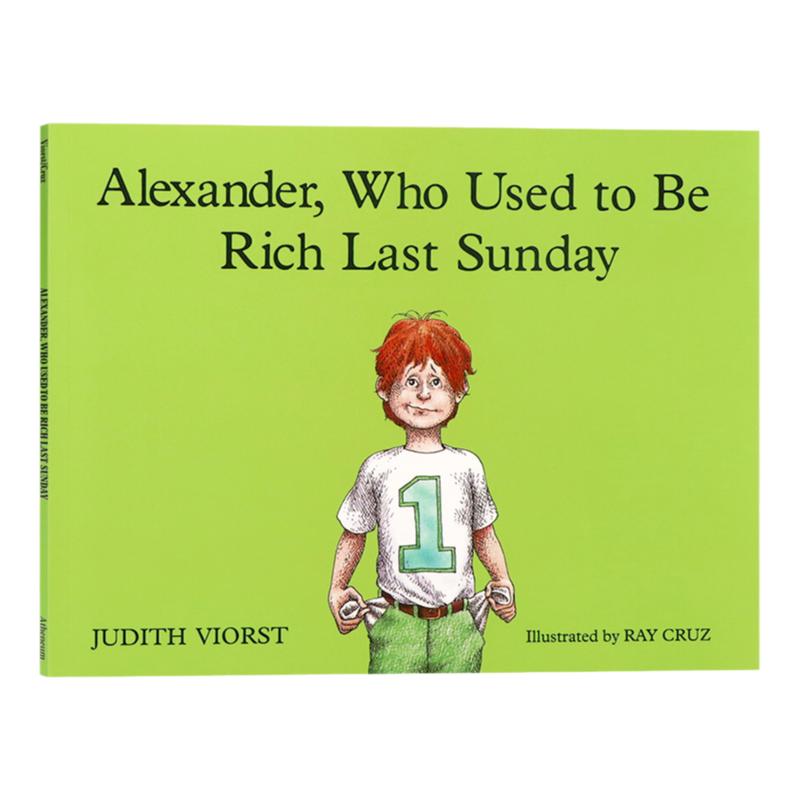 亚历山大上周日非常富有 英文原版绘本 Alexander Who Used to be Rich Last Sunday 汪培珽书单学会存钱儿童图画书进口书籍