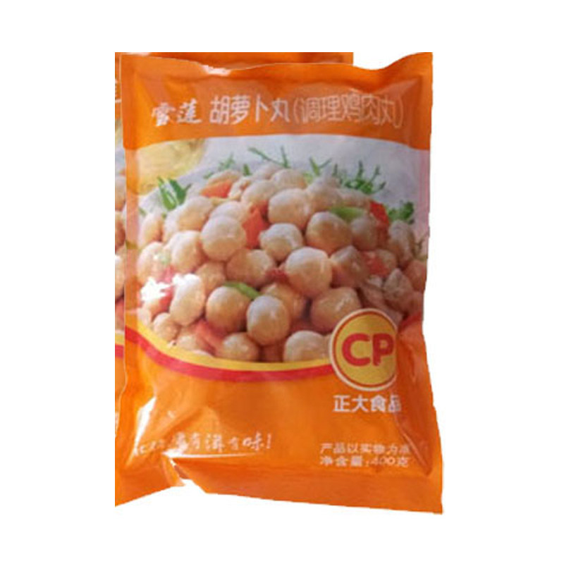 雪莲正大鸡肉丸胡萝卜调理鸡肉丸冬季火锅食材2袋包邮