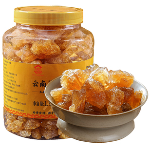 正宗一级黄冰糖3斤罐装云南多晶体小粒老冰糖碎甘蔗土冰糖泡酒