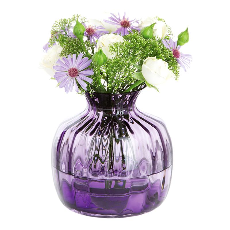 英国DARTINGTON进口家居玻璃透明ins风轻奢水养花器水晶花瓶摆件