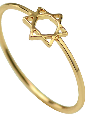 六芒星高级感时尚个性风设计素圈