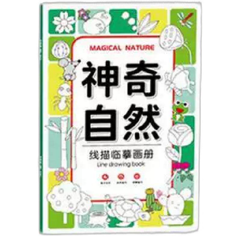 儿童画画描绘本简笔线描临摹画册