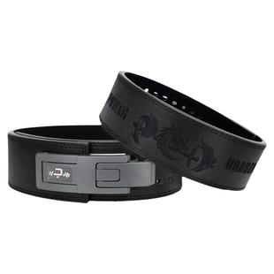 PD力量举腰带快扣专业健身健美牛皮刺绣护腰举重深蹲硬拉训练带