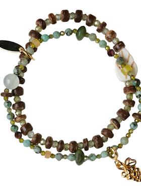 LAZYCIR*椰风葡萄多层叠戴手链