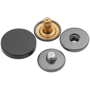 金属四合摁扣高档衣服羽绒服棉衣风衣外套免缝子母扣圆形平面314