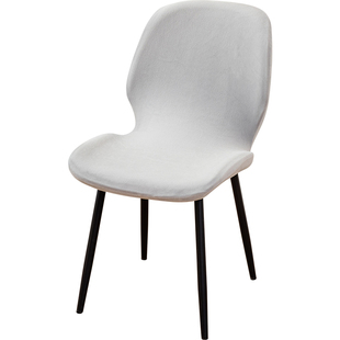 银狐绒弧形全包椅子套罩新款轻奢餐桌座椅套贝壳扇形四季通用