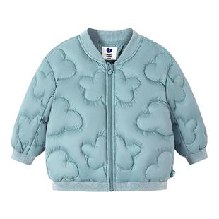 迷你巴拉巴拉婴儿羽绒服三防轻薄男女童宝宝棒球服冬季外套新款小