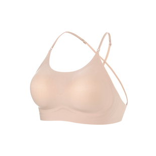挂脖美背内衣女细肩带小胸聚拢上托无痕隐形吊带大露背性感文胸罩