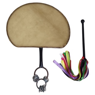 扇子鼓三皇鼓大神鼓文王鼓秧歌鼓老山羊皮单面鼓演出道具鼓法鼓