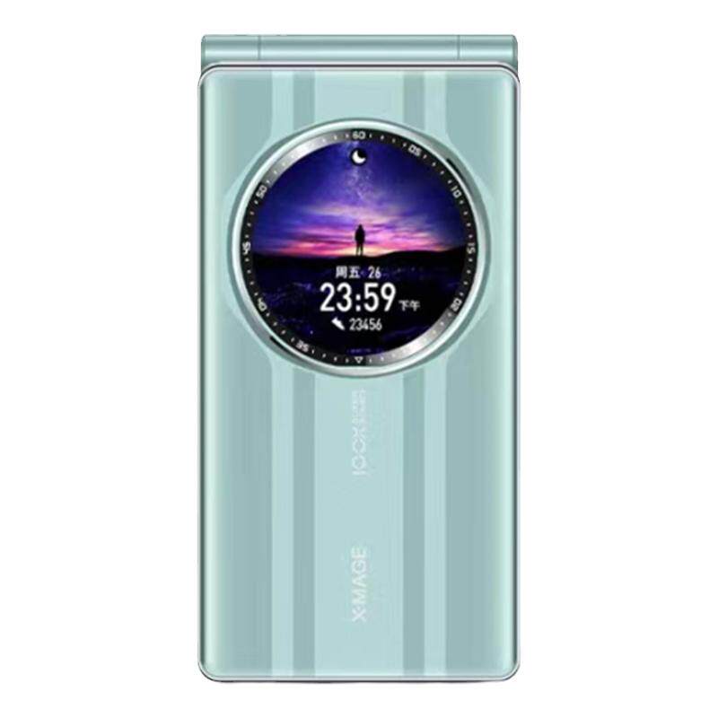 老年翻盖手机大字大声全网通超长待机双屏按键语音广电棒捧老人机