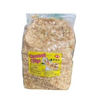 椰夫黄金烤椰片2.5kg/香脆椰子片椰肉干角肉椰干即食烘焙原料