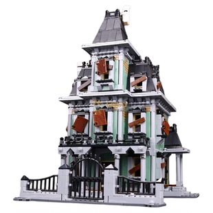 拼图拼搭10228街景怪物战士恐怖鬼屋拼装中国积木模型玩具16007