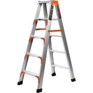 奥鹏特厚铝合金折叠人字梯子工程专用楼梯加厚粗加宽仓库2米3米4