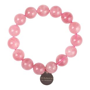 瓦萨比天然马达加斯加粉水晶女手链女马粉手串送闺蜜饰礼品
