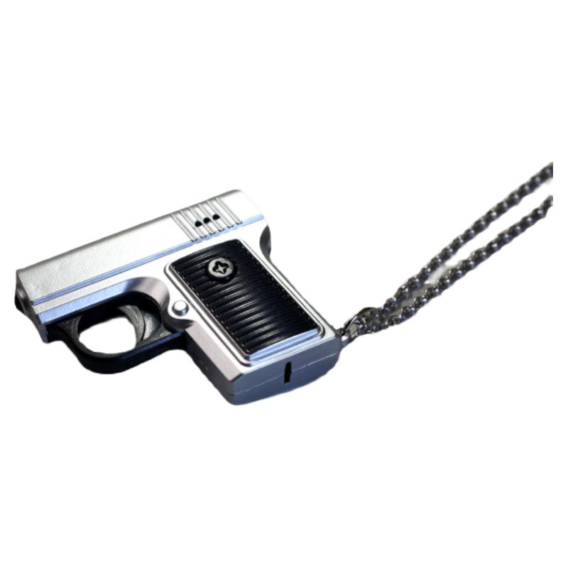 无聊了打几枪！能发光  发出突突突fire的声音  音效玩具手枪项链