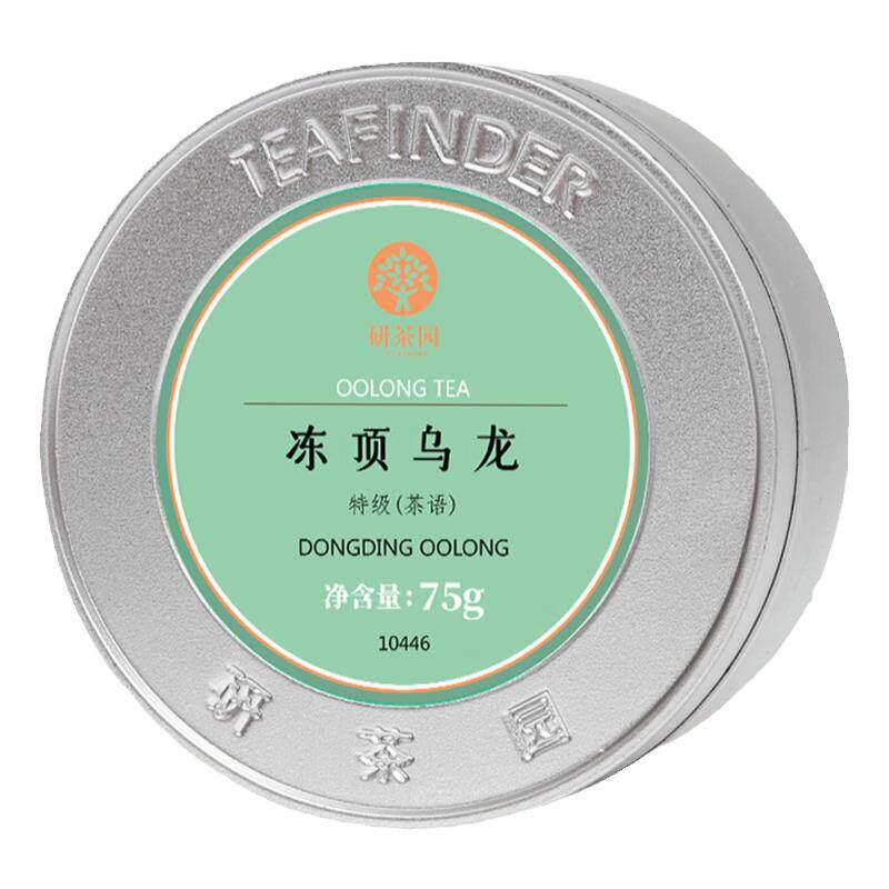 研茶园茶叶 冻顶乌龙特级茶语75g罐装  台湾高山甘甜清香春茶新茶