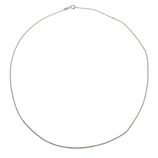 凡艺纯银925复古宫廷黑圆珠链盒子链十字链侧身链O字珍珠项链男女