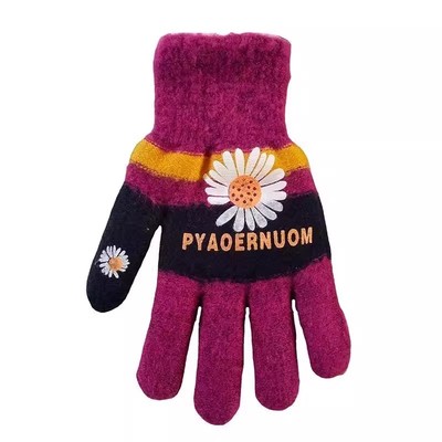 字母加厚保暖手套户外保暖防寒