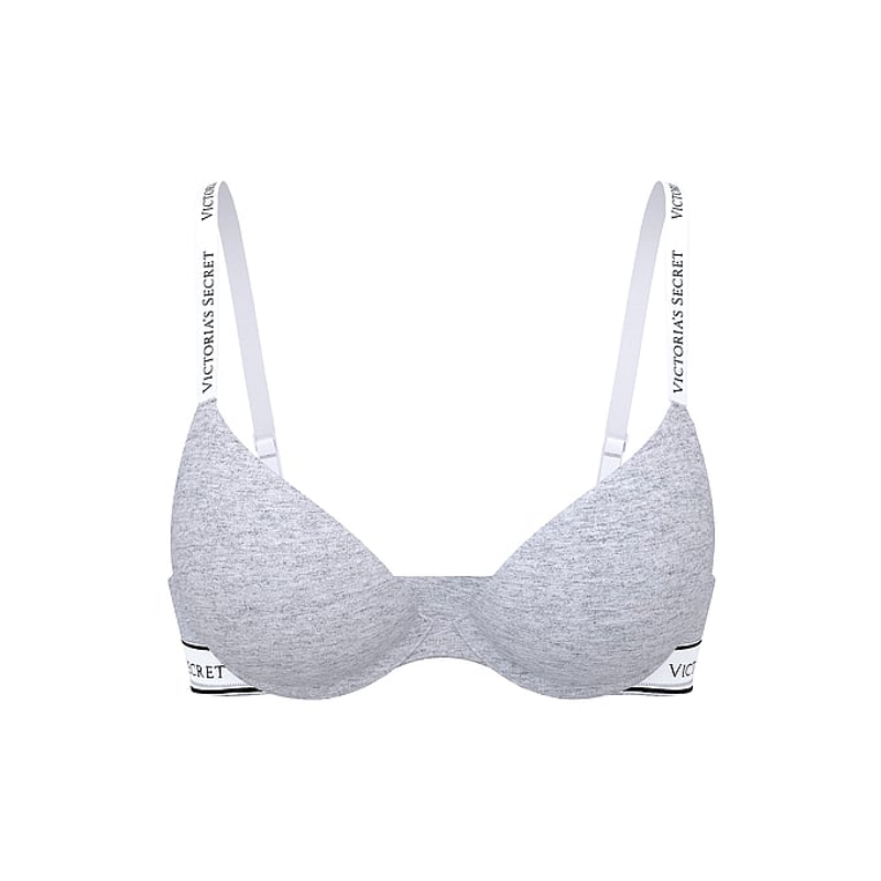 2件498|维密LOGO弹力下围性感深V聚拢/薄款文胸内衣女2026春
