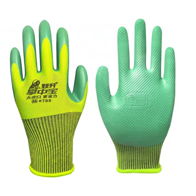 登升钢筋手套浸胶乳胶耐磨透气