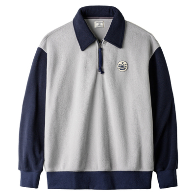 马登工装美式摇粒绒半开襟卫衣