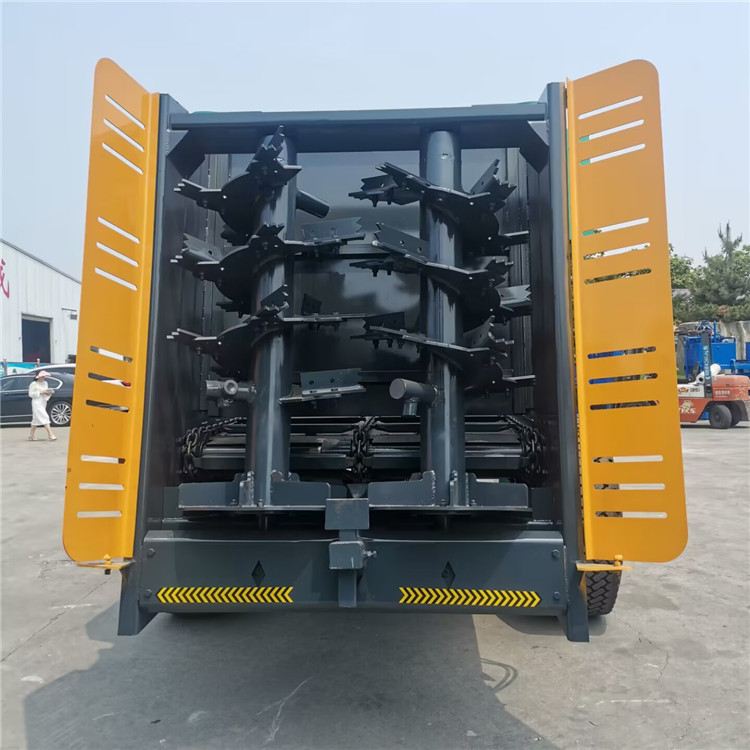 牵引式撒粪机 冻干粪破碎撒粪车 双竖螺旋撒粪车