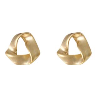 法式独特耳夹无耳洞女高级感复古港风金色耳坠冷淡风耳钉耳环耳饰