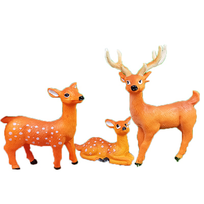 火红幻觉pvc装饰小鹿摆件