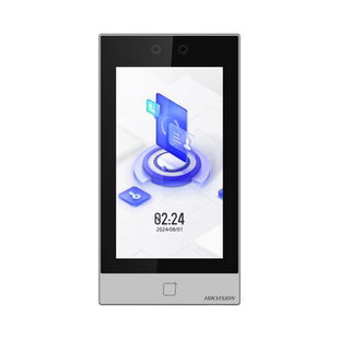 海康威视D16 7寸触屏人脸识别门禁考勤一体机指纹密码刷卡考勤