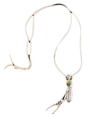 羽毛高桥吾郎纯银羽毛项链吊坠