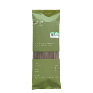 【新品特惠】赴谷有机纯荞麦扁面条无麸质0糖0盐低脂200g