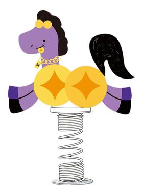 2026马年亚克力弹簧摇摇乐立牌